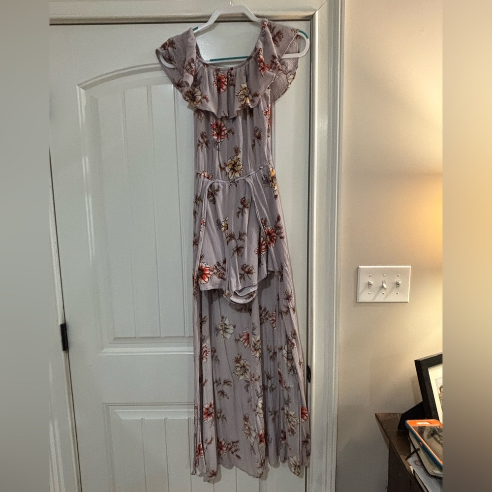 Floral Off-Shoulder Women’s Jumper